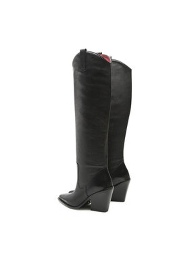 Bronx Kowbojki 14176-E Czarny. Kolor: czarny. Materiał: skóra