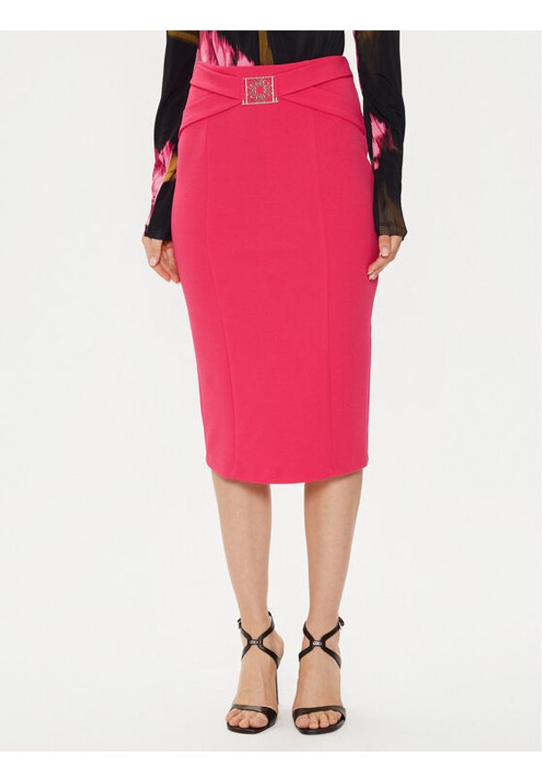 Rinascimento Spódnica ołówkowa CFC0118265003 Różowy Slim Fit. Kolor: różowy. Materiał: syntetyk