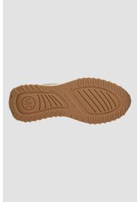 Michael Kors - MICHAEL KORS Logowane sneakersy damskie Theo Trainer, Rozmiar 37. Okazja: na co dzień. Kolor: brązowy #2