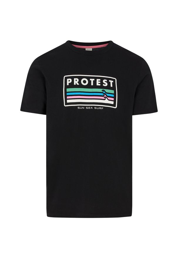 Protest - T-Shirt męski PROTEST PRTBarn. Kolor: czarny. Sport: turystyka piesza