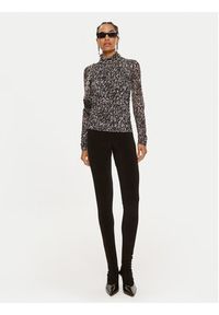 Patrizia Pepe Bluzka 8M1621 J221-YA19 Czarny Slim Fit. Kolor: czarny. Materiał: syntetyk #3