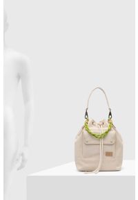 Vans torebka kolor beżowy. Kolor: beżowy. Rodzaj torebki: na ramię #4