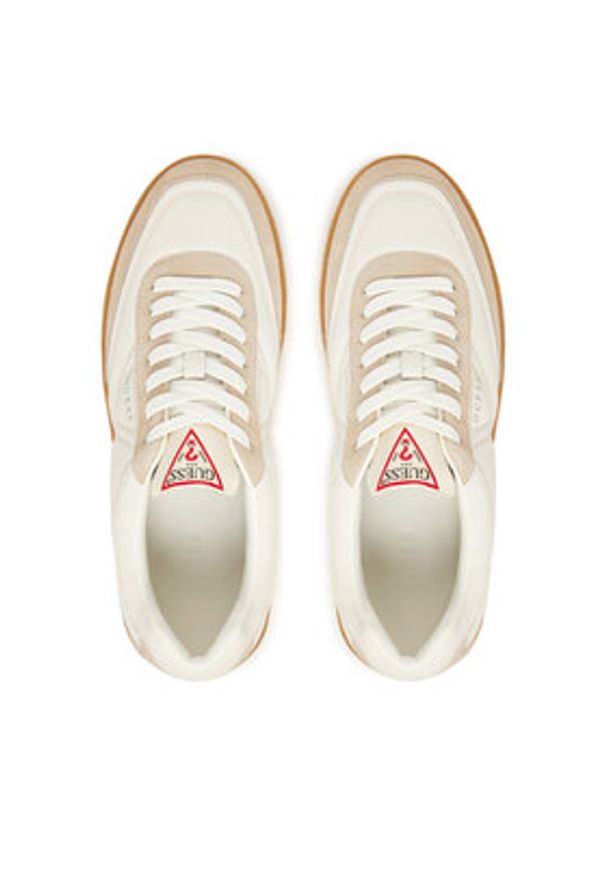 Guess Sneakersy FMFMOH LEA12 Biały. Kolor: biały. Materiał: skóra