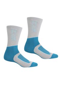 Regatta - Lady Samaris 2Season damskie skarpety. Kolor: szary, niebieski, wielokolorowy. Sport: turystyka piesza #1