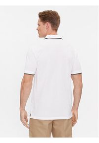 Hugo Polo Deresino232 50490775 Biały Slim Fit. Typ kołnierza: polo. Kolor: biały. Materiał: bawełna #5