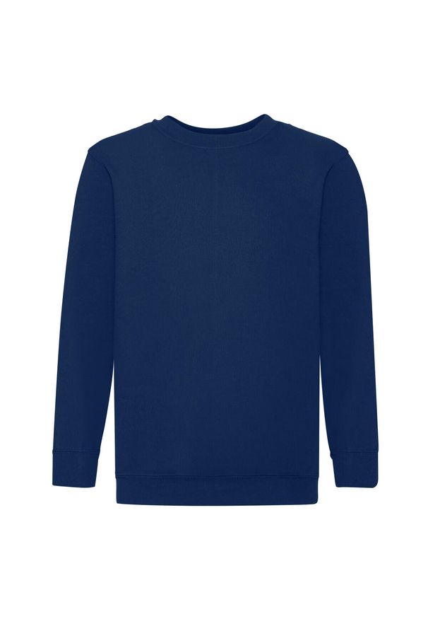 FRUIT OF THE LOOM - Bluza Dziecięca Classic Setin. Kolor: niebieski. Sport: joga i pilates