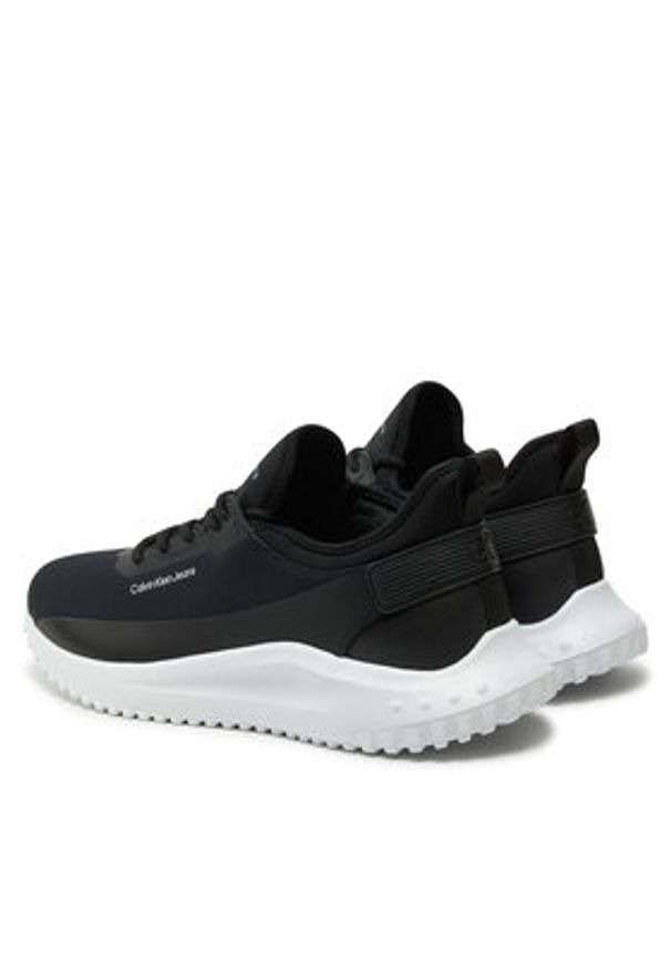 Calvin Klein Jeans Sneakersy Eva Runner Low Inst Hb YM0YM01170 Czarny. Kolor: czarny. Materiał: materiał