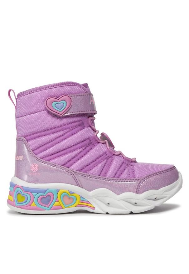 skechers - Skechers Śniegowce Sweetheart Lights 302661L/LVTQ Różowy. Kolor: różowy. Materiał: materiał