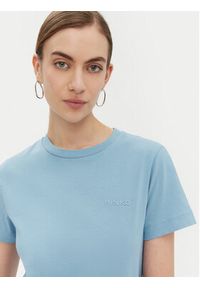 Pinko - PINKO T-Shirt Start 101752 Niebieski Regular Fit. Kolor: niebieski. Materiał: bawełna #4
