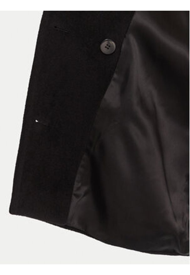 Marella Płaszcz wełniany Dovere 2523086112 Czarny Regular Fit. Kolor: czarny. Materiał: wełna