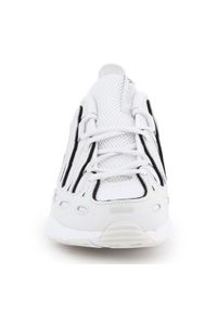 Adidas - Buty adidas Eqt Gazelle M EE7744 białe. Zapięcie: pasek. Kolor: biały. Materiał: materiał, skóra. Szerokość cholewki: normalna. Wzór: paski. Model: Adidas EQT Support, Adidas Gazelle #5