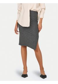 only - ONLY Spódnica ołówkowa Emma 15233600 Szary Slim Fit. Kolor: szary. Materiał: syntetyk, wiskoza