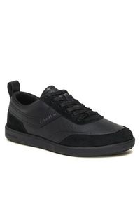 Sneakersy Calvin Klein - Low Top Lace Up Lth Mix HM0HM00851 Triple Black 0GJ. Kolor: czarny. Materiał: zamsz, skóra #1