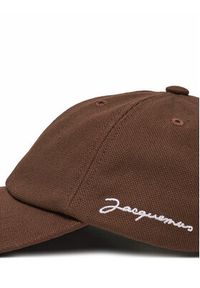 JACQUEMUS Czapka z daszkiem 216AC009 Brązowy. Kolor: brązowy. Materiał: bawełna, materiał #7
