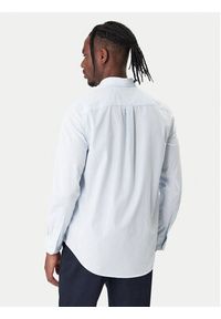 TOMMY HILFIGER - Tommy Hilfiger Koszula Gingham MW0MW41713 Błękitny Regular Fit. Kolor: niebieski. Materiał: bawełna #5