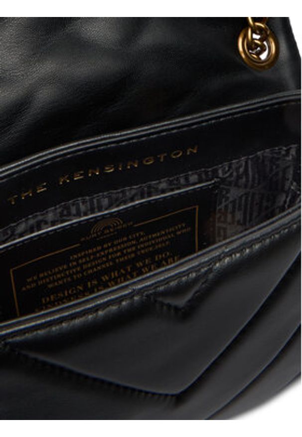 Kurt Geiger Torebka Mini Kensington 1470805109 Czarny. Kolor: czarny. Materiał: skórzane