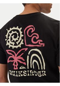 Quiksilver T-Shirt EQYZT08307 Czarny Regular Fit. Kolor: czarny. Materiał: bawełna #4