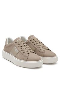 Karl Lagerfeld - KARL LAGERFELD Sneakersy KL52218 Beżowy. Kolor: beżowy. Materiał: nubuk, skóra #3