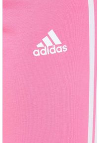 Adidas - adidas legginsy damskie kolor różowy wzorzyste. Stan: podwyższony. Kolor: różowy. Materiał: materiał, dzianina #2