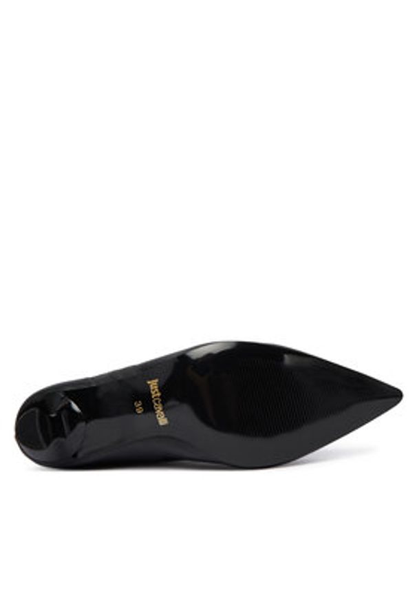 Just Cavalli Botki 79RA3S42 ZSD55 Czarny. Kolor: czarny. Materiał: skóra