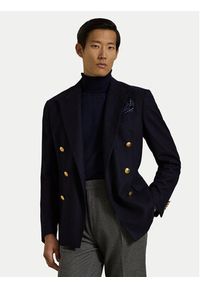 Polo Ralph Lauren Golf 710946145001 Granatowy Regular Fit. Typ kołnierza: golf, polo. Kolor: niebieski. Materiał: wełna #3