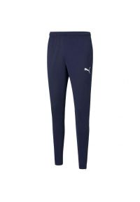 Puma - Męskie Treningowe Spodnie Do Biegania TeamRISE. Kolor: niebieski