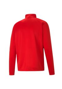 Bluza męska Puma teamRISE Training Poly Jacket czerwona. Kolor: biały, czerwony, wielokolorowy. Materiał: poliester. Sport: piłka nożna