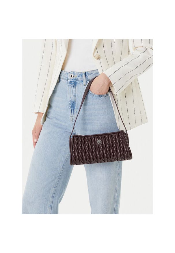 Hugo - Torebka HUGO. Kolor: brązowy