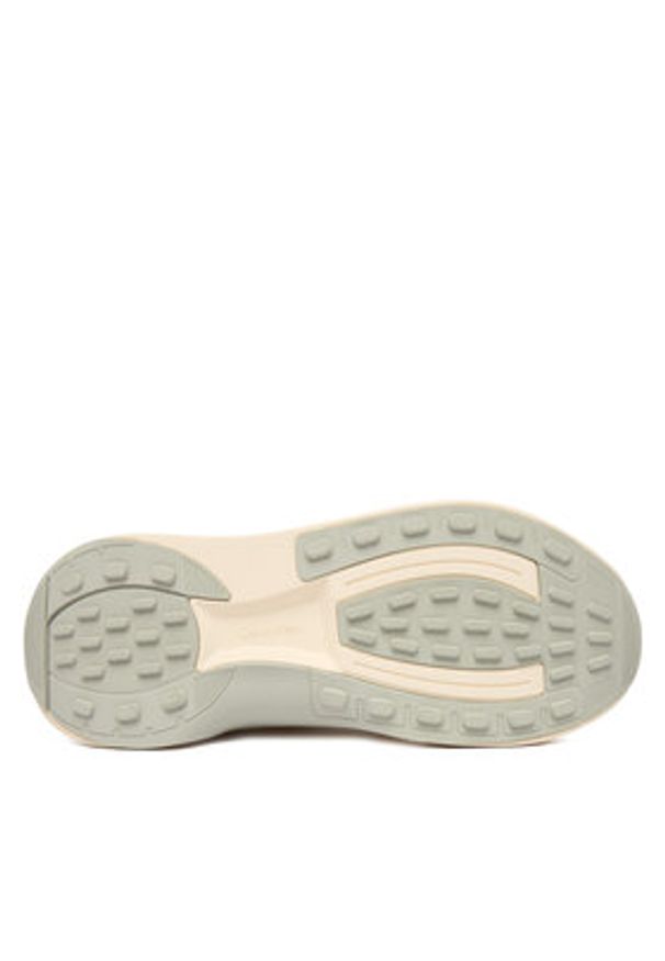 Calvin Klein Sneakersy Chunky Runner Lace Up Sock Knit YW0YW02033 Écru. Kolor: kremowy. Materiał: materiał