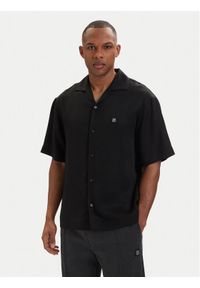 Hugo - HUGO Koszula Espino 50560593 Czarny Oversize. Kolor: czarny. Materiał: lyocell #1