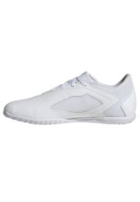 Adidas - Buty adidas Predator Accuracy.4 In FZ6117 białe. Kolor: biały. Materiał: materiał, syntetyk. Szerokość cholewki: normalna