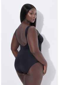 ULLA POPKEN - Damskie Strój kąpielowy bardzo miękka podszewka marszczenie z boku. Kolekcja: plus size. Kolor: czarny. Materiał: materiał, poliester, elastan #2