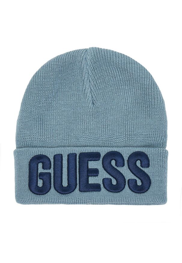 Czapka Guess. Kolor: niebieski