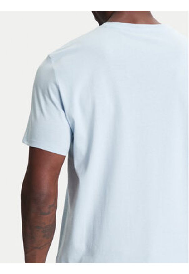 Calvin Klein Jeans T-Shirt LV040HM265 Niebieski Regular Fit. Kolor: niebieski. Materiał: bawełna