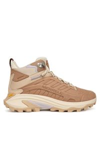 Merrell Trekkingi Moab Speed 2 Mid Waterproof J038836 Beżowy. Kolor: beżowy. Materiał: skóra, zamsz