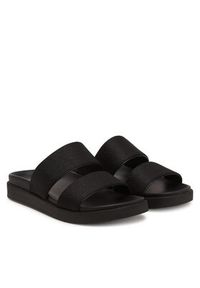 Calvin Klein Klapki Flat Slide Jacq HW0HW02487 Czarny. Kolor: czarny. Materiał: materiał #4