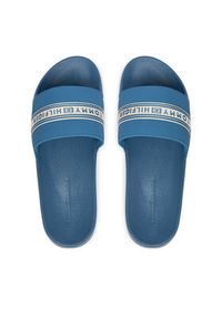TOMMY HILFIGER - Tommy Hilfiger Klapki Logo Tape Webbing FW0FW09359 Niebieski. Kolor: niebieski. Materiał: syntetyk #4