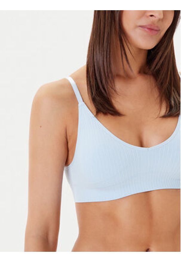 Hunkemöller Biustonosz top Dianne 302142 Błękitny. Kolor: niebieski. Materiał: syntetyk