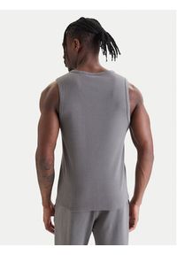 Hugo - HUGO Tank top Dapota 50563744 Szary Slim Fit. Kolor: szary. Materiał: bawełna #3