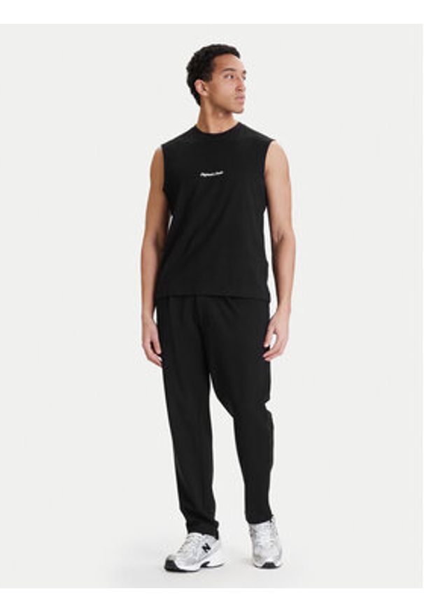 Jack & Jones Tank top Norrebro Emb 12292009 Czarny Regular Fit. Kolor: czarny. Materiał: bawełna
