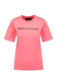 Peak Performance - T-shirt PEAK PERFORMANCE ORIGINAL SEASONAL TEE. Kolor: różowy. Materiał: bawełna. Wzór: napisy #1