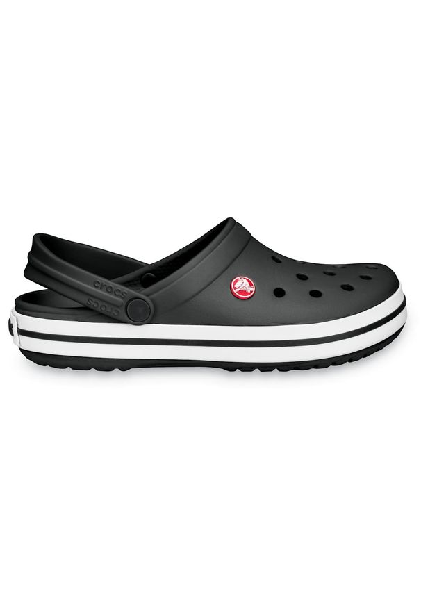Sandały unisex do chodzenia Crocs CROCBAND. Kolor: czarny, wielokolorowy, biały. Materiał: syntetyk, materiał. Styl: sportowy