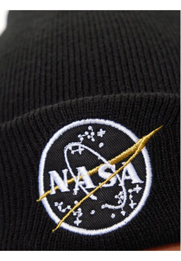 Alpha Industries Czapka Nasa Beanie 198948 Czarny. Kolor: czarny. Materiał: syntetyk