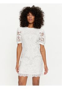 Silvian Heach Sukienka codzienna GPP24223VE Biały Regular Fit. Okazja: na co dzień. Kolor: biały. Materiał: syntetyk. Typ sukienki: proste. Styl: casual