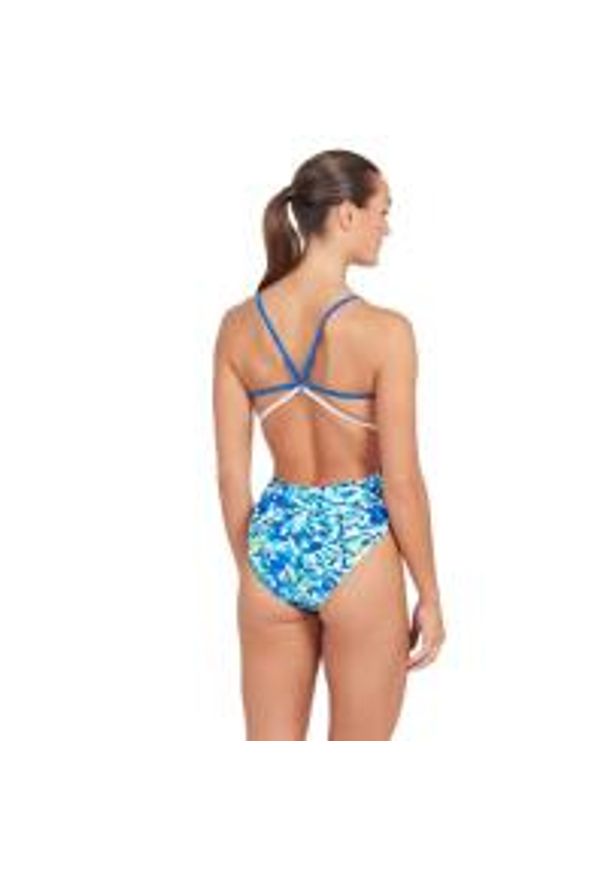 ZOGGS - Zoggs Sun Scatter Starback Swimsuit - Rozmiar 32. Kolor: niebieski. Wzór: kolorowy