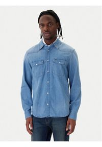 Tommy Jeans Koszula jeansowa Western DM0DM23029 Niebieski Regular Fit. Kolor: niebieski. Materiał: bawełna #1