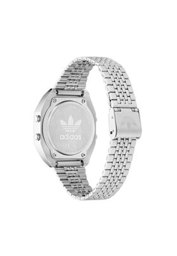 Adidas - adidas Zegarek Originals Street Digital Two AOST23554 Srebrny. Kolor: srebrny. Styl: street