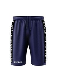 Spodenki Sportowe Givova Terry Band Navy L - Oddychające i Lekkie. Kolor: szary, niebieski, wielokolorowy. Materiał: bawełna. Sport: taniec, joga i pilates