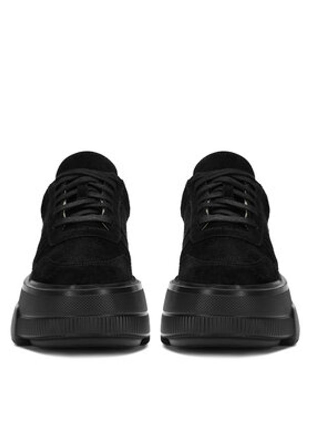 Badura Sneakersy CASI-01W1-006 Czarny. Kolor: czarny. Materiał: zamsz, skóra