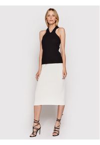 United Colors of Benetton - United Colors Of Benetton Spódnica ołówkowa 1098D0005 Biały Slim Fit. Kolor: biały. Materiał: bawełna #3